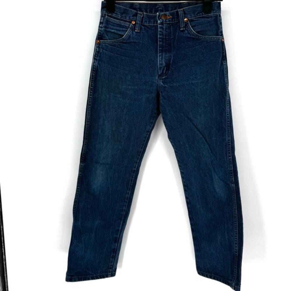 Wrangler Men's Deep Blue Straight Jeans